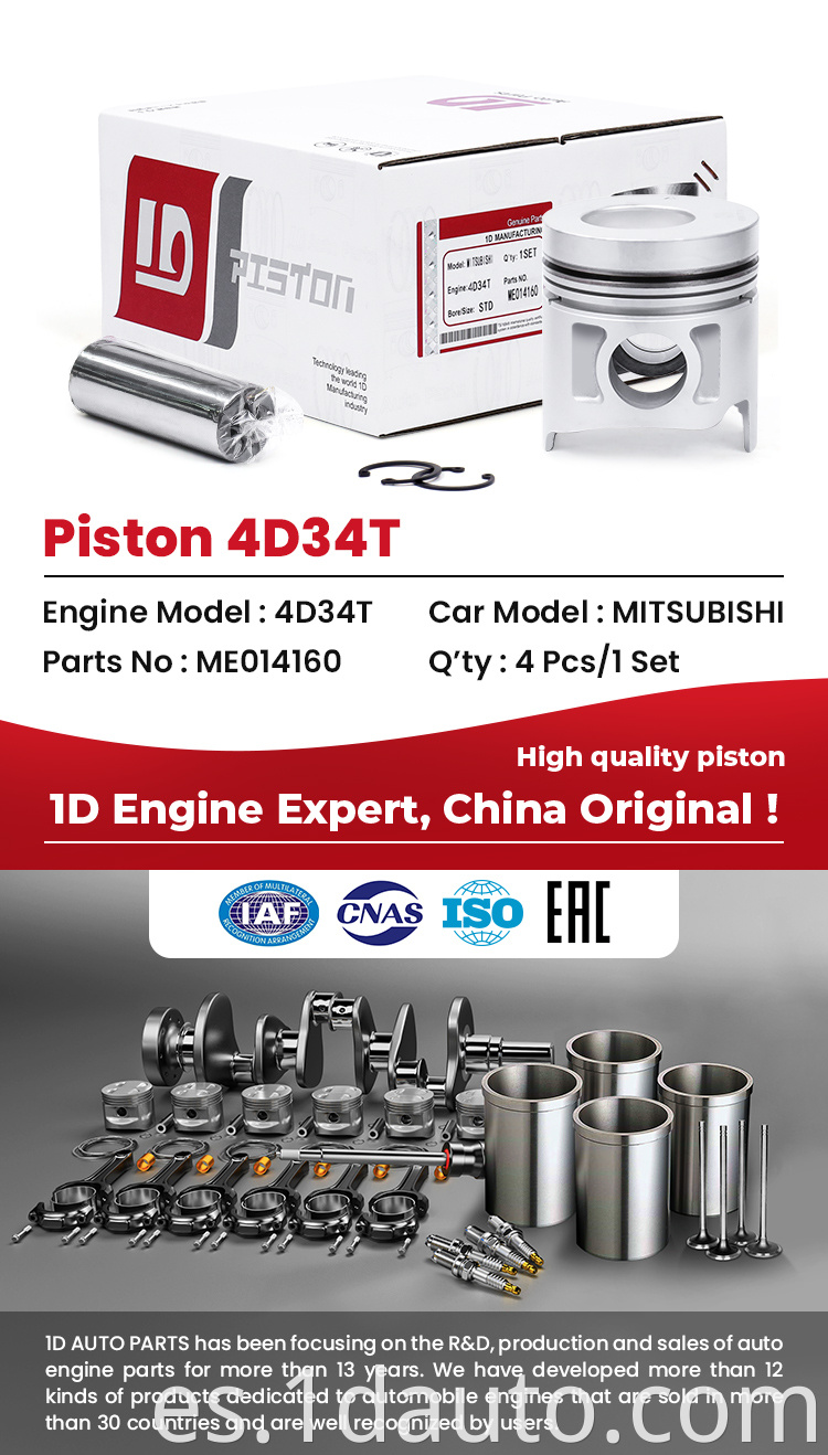 MITSUBISHI 4D34T Engine Piston Set